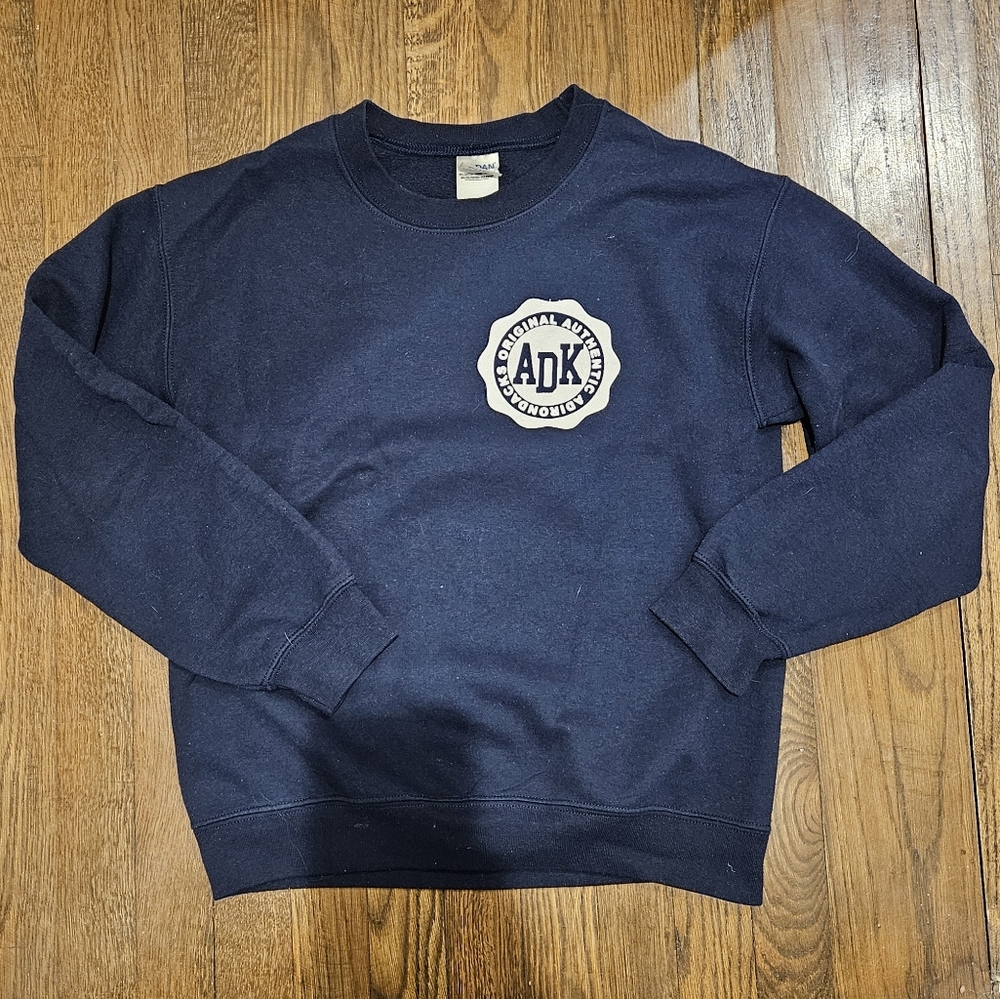 Navy Blue ADK (Adirondack) Crew Neck Sweater